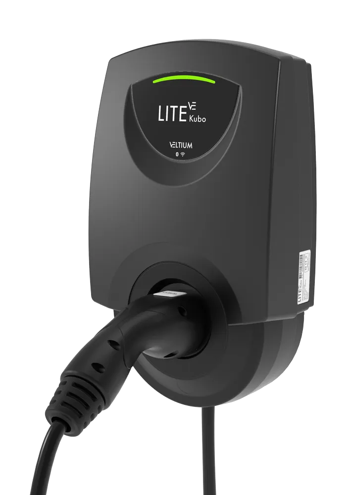 carregador de carro elétrico preto